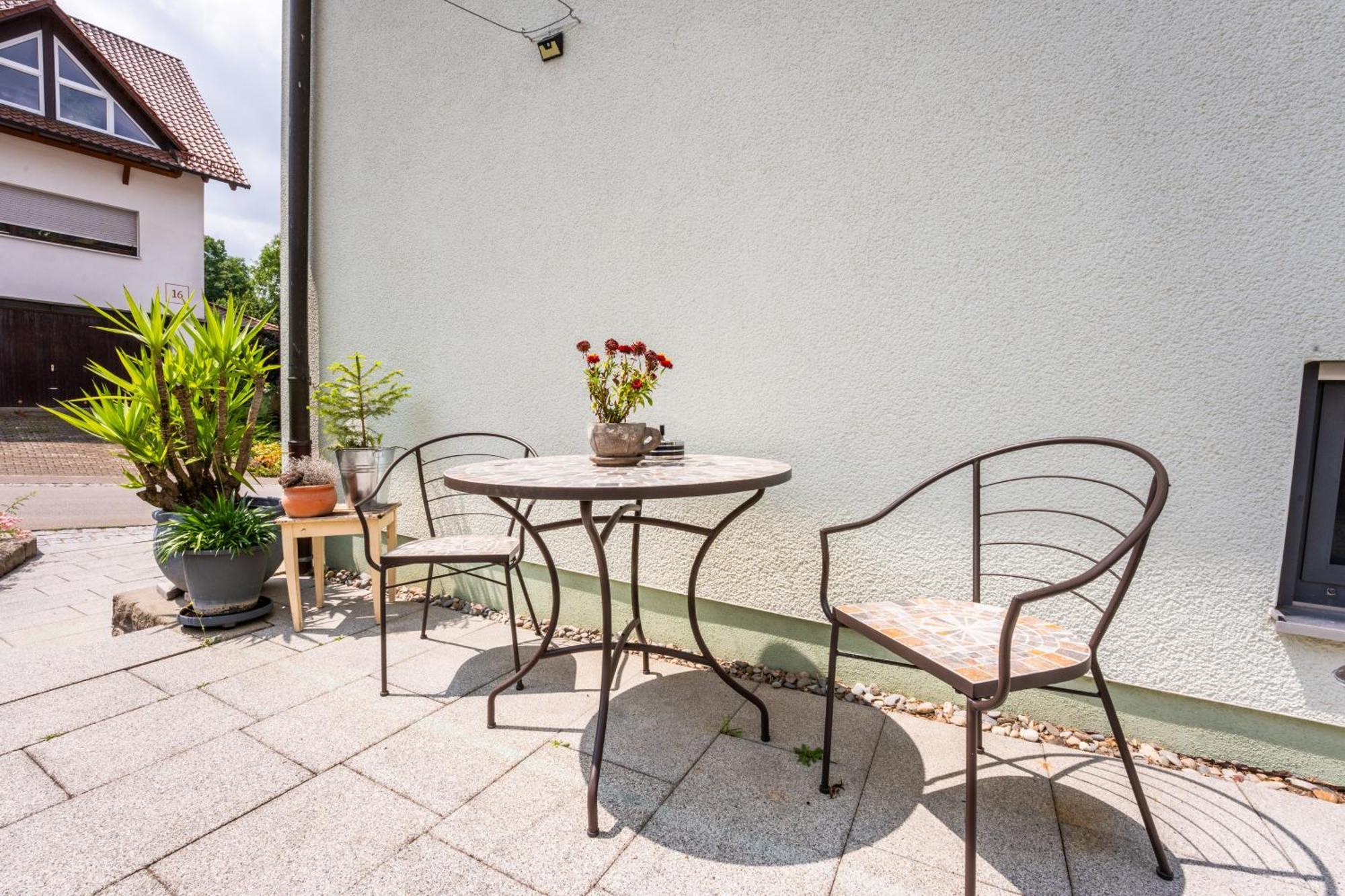 Laendliche 2-Zimmer Wohnung Bad Ditzenbach Exterior foto